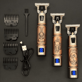Skulltrim – Vintage Baardtrimmer met Accu & Precisiesnit voor Baard & Haar