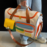 Lichte Duffeltas met Kleurblokken - FlexaBag