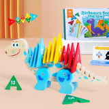 Houten Dinosaurusspeelgoed – Leuk & Schattig Educatief Speelgoed voor Kinderen met Vroeg Leren Blokken en Herkenning