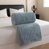 VelvetNest | Luxe Zachte Dikke Wafel Jacquard Dekentje