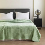 VelvetNest | Luxe Zachte Dikke Wafel Jacquard Dekentje
