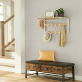 HOOKWELL – 3-in-1 Wandgarderobe met Plank, Haken en Kledingstang