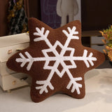 SNOWYCOZY – Zachte winter-sneeuwvlok kussen voor door Kerstmis geïnspireerde woningdecoratie
