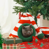 COZYSANTA – Zacht kerst kattenbed voor feestelijke woonruimtes