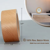 ZENWOOD – Stil houten wekker met rustgevend licht