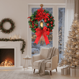 ORNAGLEAM – Krans met Lantaarn en Ornamenten voor Stralende Kerstmagie