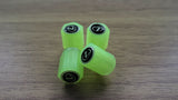 Set van 4 verlichte ventieldoppen met logo – LuxaGlow