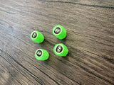 Set van 4 verlichte ventieldoppen met logo – LuxaGlow