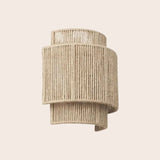 Tijdloze Gevlochten Rieten Wandlamp – WeaveGlow