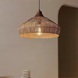 Handgeweven Rieten Hanglamp – Rustieke Plafondlamp met Verstelbare Hoogte