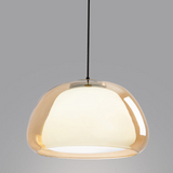 Moderne Jelly Hanglamp – Elegante Witte Glazen Kap met Verstelbare Daling