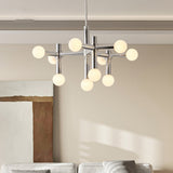 Scandinavische Glazen Bol Kroonluchter – Minimalistische Elegant met Bauhaus Inspiratie