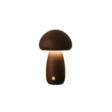 Oplaadbare Houten Paddenstoel Lamp – Touch Control LED Tafellamp