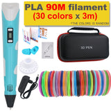3D-printpen DIY-tekenpen met 200M PLA-filament, cadeau voor kinderen