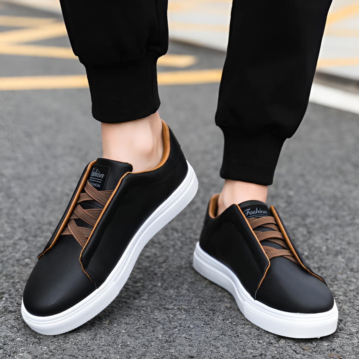 Stijlvolle Luxe Leren Sneakers