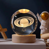 Glow-in-the-Dark Bal met 3D Gravure van Planeten