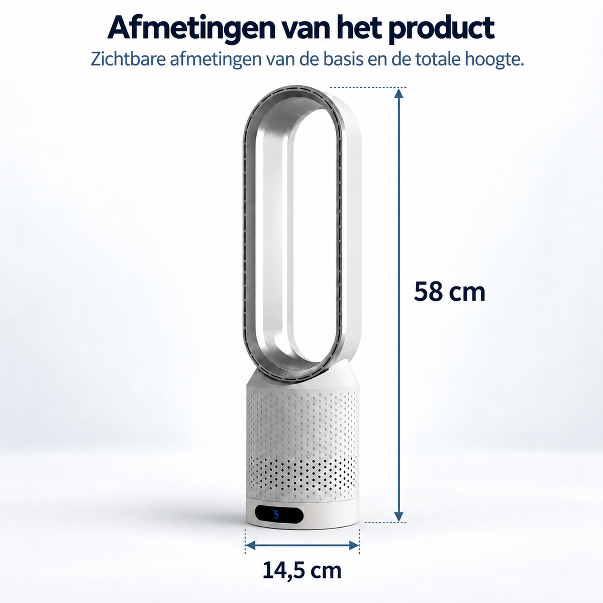 AirPure – Ultrafijne torenventilator zonder blad (< 32 dB)