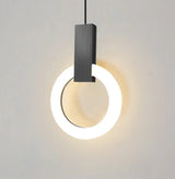 Moderne LED hanglamp gouden ring