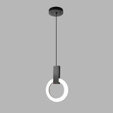 Moderne LED hanglamp gouden ring