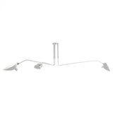Zwarte plafondlamp met draaibare armen – modern design