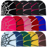 Beanie Muts met Spinnenweb Motief – Unisex Breimuts in Streetstyle