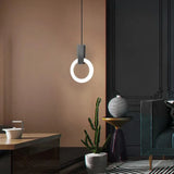 Moderne LED hanglamp gouden ring