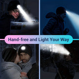 Unisex Beanie met LED Licht – Handige Verlichting voor Avondwandelingen