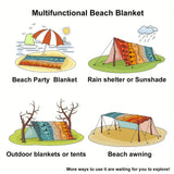 TropiComfort Oversized Strandmat – Ruim, Duurzaam en Zandbestendig