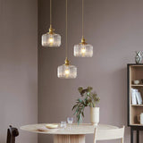 Kristallen hanglamp met verstelbare hoogte in vintage stijl