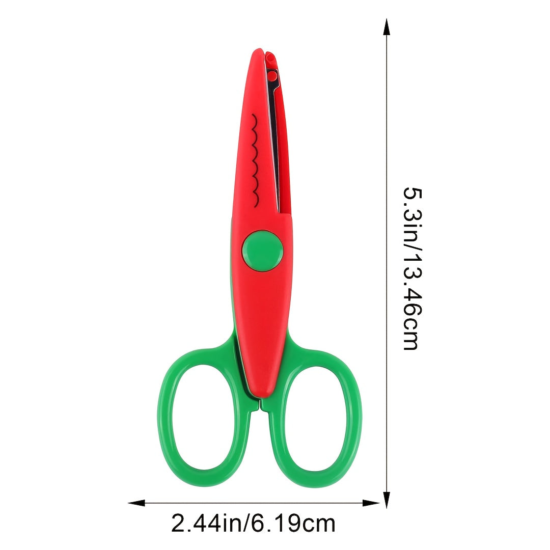Kleurrijke Creatieve Knipscharen Set – Decoratieve Randen voor Handwerk en DIY