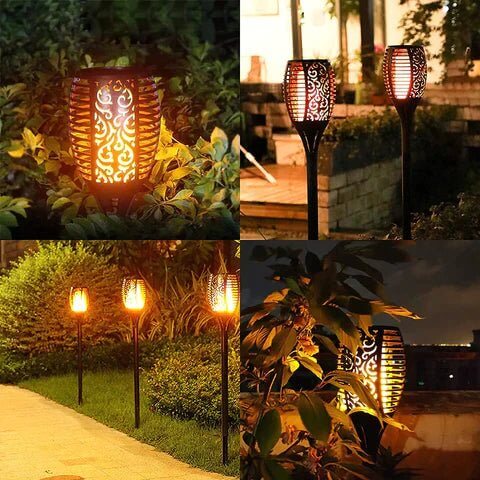 2x Zonne-Tuinlantaarns - Sfeervolle Buitenverlichting