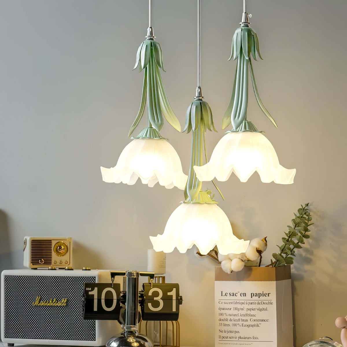 Elegante Hanglamp met Bloemendesign