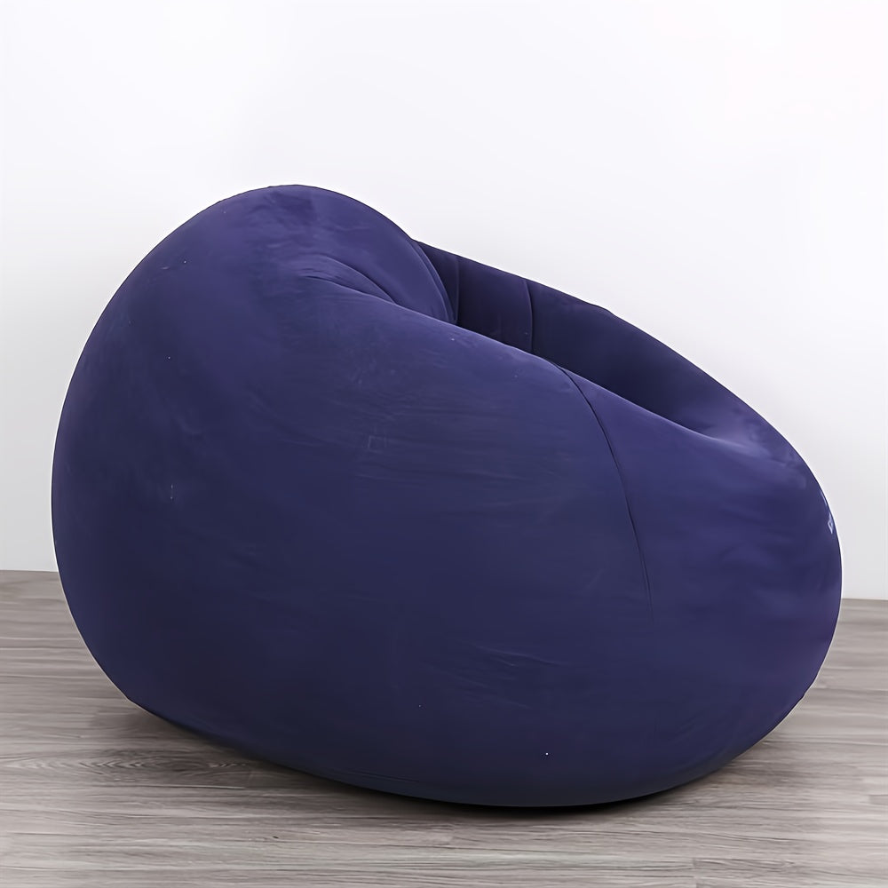 Zachte Opblaasbare Loungestoel – Relaxed en Compact voor Binnen en Buiten