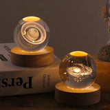 Glow-in-the-Dark Bal met 3D Gravure van Planeten