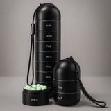 Aluminium Opbergdoos met 7 Vakken | Reisdoos voor Tabletten & Vitaminen | AluBox