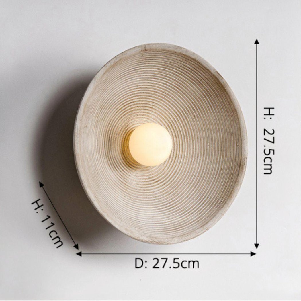 Scandi Retro Ronde Wandlamp – Sfeervol Licht voor Elke Kamer