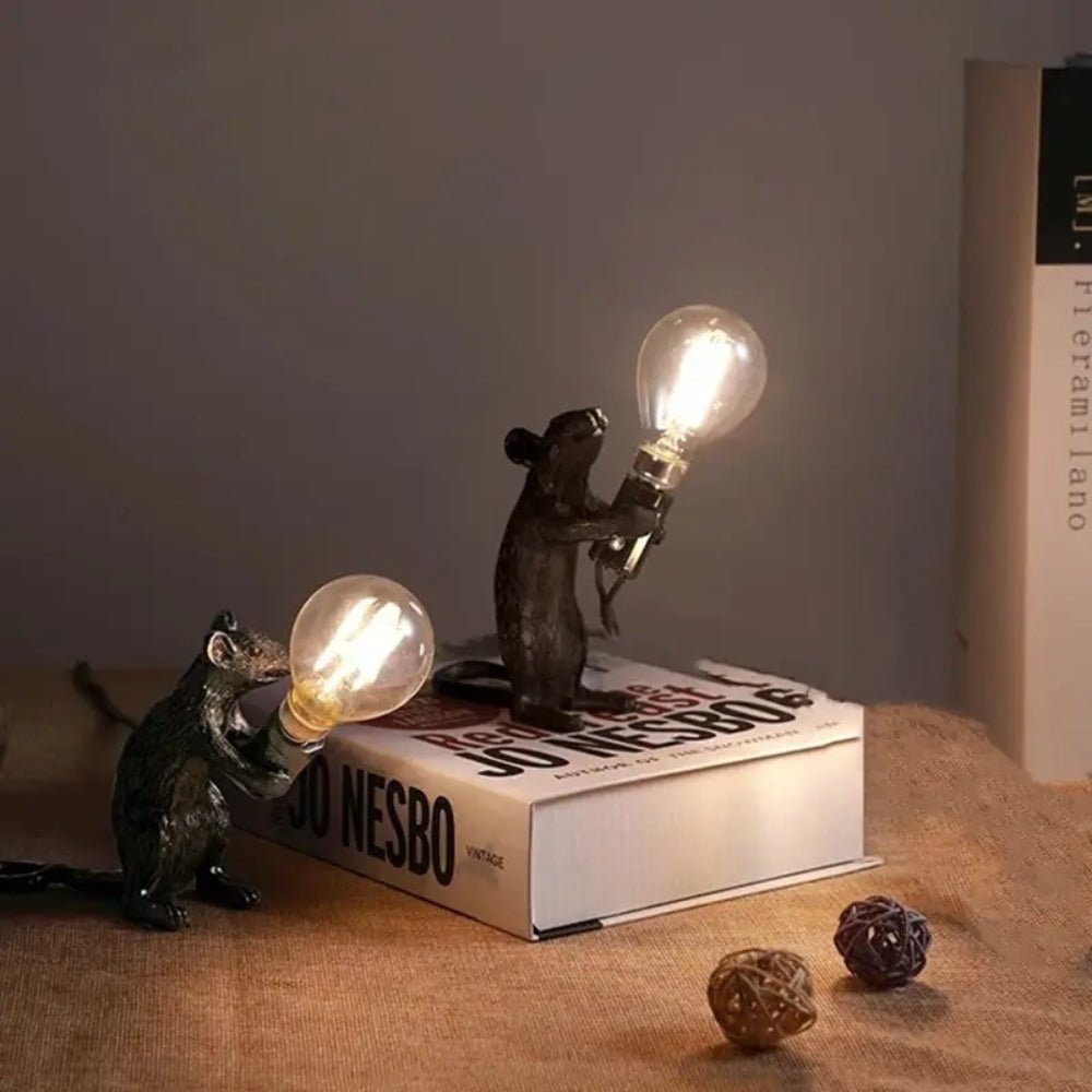 Artistische Hars Muis Lamp