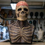 GRAVEFACE – Realistische Schedelmasker met Hoed voor ultieme Halloween-kostuum