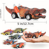 Dino Racer Speelset - Vlotte Dino Voertuigen voor Avontuurlijke Kinderen