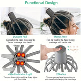 Elektrische Octopus Hoofdhuidmassager – USB Oplaadbaar en Compact