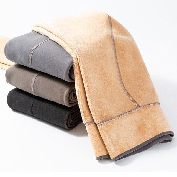 Lunava | Fleece Panty Fake Doorschijnend | Warme Winterpanty met Huideffect en Thermovoering