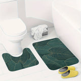 Tropische Bladeren Badmat Set – Absorberend en Comfortabel voor de Badkamer
