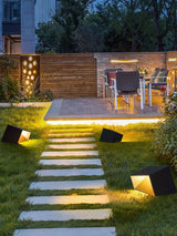 Kubusvormige Tuinlamp op Solar Energie