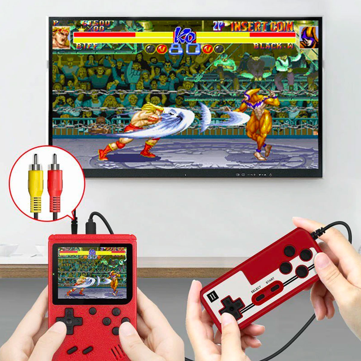 400-w-1 Retro Spelconsole met Klassieke Spellen