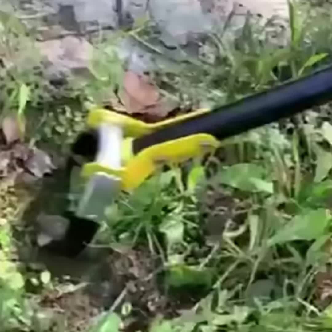 Roestvrijstalen Ergonomisch Tuinwerktuig met Driehoekige Kop – Voor Onkruid en Grond