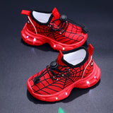 Joris' Spinnenweb Sneakers met LED-verlichting - Voor Speelse Kinderen