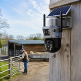 DualGuard Solar 4K – Draadloze beveiligingscamera met zonnepaneel & 360° zicht