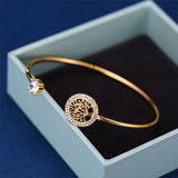 Klassiek Verstelbaar Levensboom-Armband – Gaia