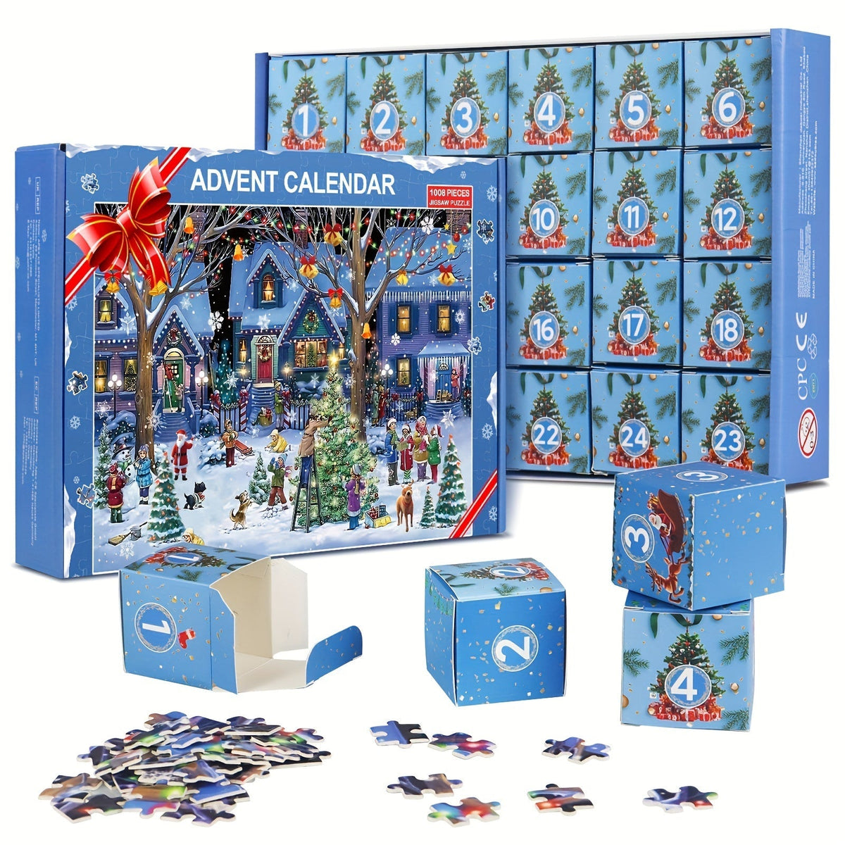 Moderne Julelandsby Adventskalender Puzzel