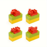 Set van 7-14 Kleurrijke Houten Spooradapters – Verstelbare Connectoren voor Modelbouw